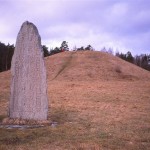 Old Viking Burials with Runic Stone in Uppsala