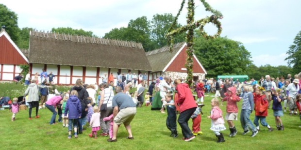 Midsummer celebration in Skåne