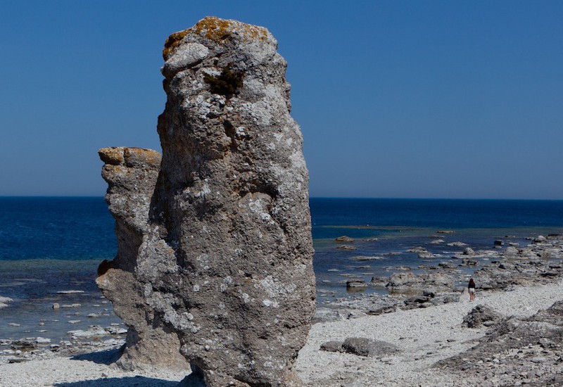 Rauk/limestone on Fårö island, Gotland. Photo: Tuukka Ervasti/imagebank.sweden.se